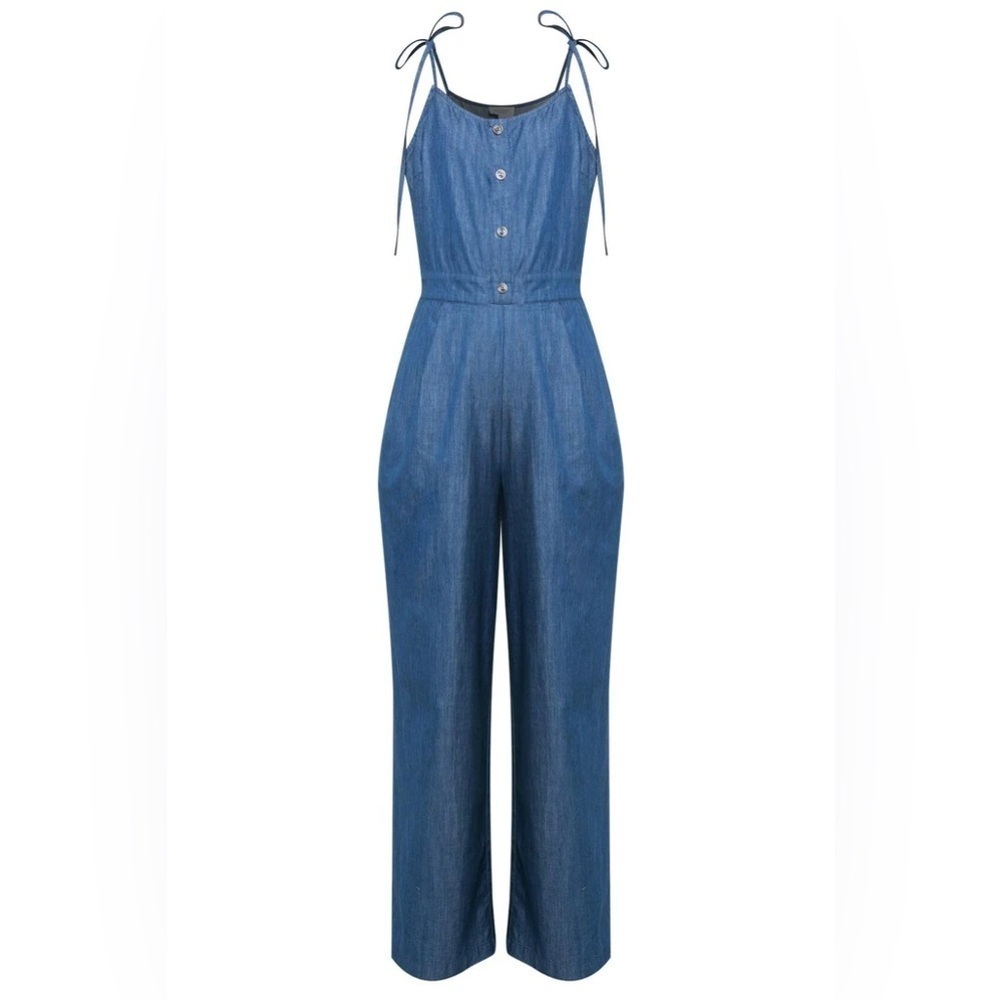 EVIDNT Chambray Jumpsuit - Picture 2 of 10